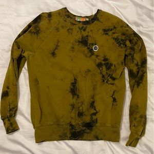 Big Bud Press Lightweight Crew Sweatshirt Olive Green Magic Waters Size Small